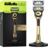 GILLETTE Coffret Pour Homme Barre Exfoliante et Support Magnétique 2 Recharges Labs Champion Gold Edition le rasoir