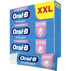 ORAL-B Dentifrice Pro-Expert Dents sensibles Calm lot de 3 paquets d'un tube de 75ml