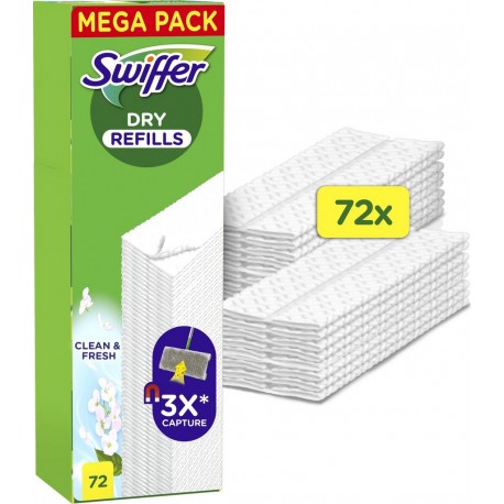 SWIFFER Lingettes Attrape-Poussière 72 lingettes