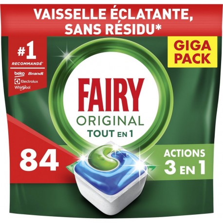 FAIRY Tablette Lave-Vaisselle All In One Regular 84 capsules