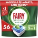 FAIRY Tablette lave-Vaisselle Original Tout en 1 56 tablettes
