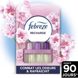 FEBREZE Désodorisant Recharge Electrique Fleur Naissante lot de 3 désodorisants