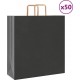 Vidaxl Sacs En Papier 50 Pcs Avec Poignées Noir 45x17x48 Cm