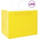 Vidaxl Sacs En Papier 50 Pcs Avec Poignées Jaune 32x22x24 Cm