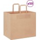 Vidaxl Sacs En Papier 50 Pcs Avec Poignées Marron 32x22x28 Cm