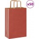 Vidaxl Sacs En Papier 50 Pcs Avec Poignées Rouge 21x11x31 Cm