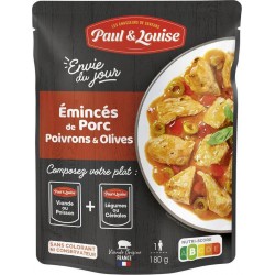 PAUL & LOUISE PORC POIVRONS OLIVES 180g