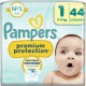 PAMPERS Couches Bébés Premium Protection T1 2-5Kg 44 couches