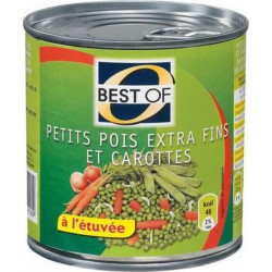 Best Of Petits Pois Extra Fins et Carottes 420g (lot de 12)