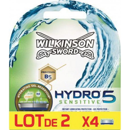 Wilkinson Lames Hydro 5 Sensitive Lot 2x4