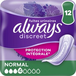 Always Serviettes Fuite Urinaire Normal Discreet Absorption 4 x12
