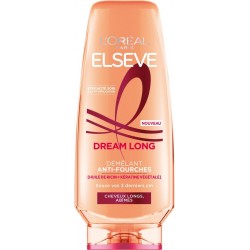 L'OREAL PARIS Après-shampoing Démêlant Anti-fourches Cheveux longs Kératine Végétale et Huile de Ricin Elseve 200ml