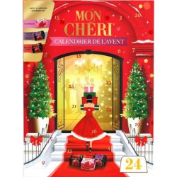 MON CHERI Calendrier de l'Avent Adultes Chocolat Noir Liqueur Cerise Trois Saveurs 252g