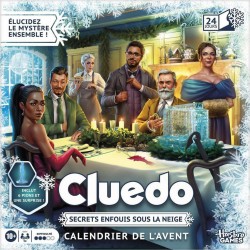 HASBRO Calendrier de l'Avent Cluedo Secret Enfouis sous la Neige