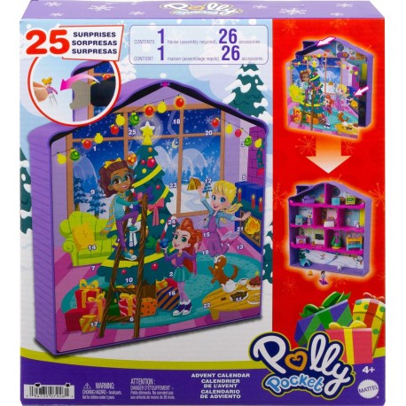 MATTEL Calendrier de l'avent Polly Pocket l'unité