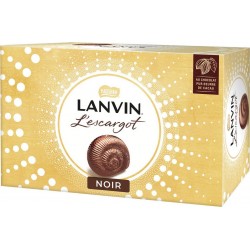 LANVIN Escargots de Chocolat Noir Coeur Praliné 160g
