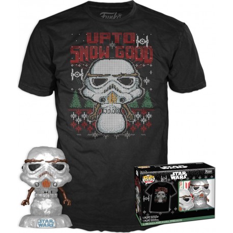 FUNKO Figurine POP! Star Wars Stormtrooper + Tee Shirt Taille M