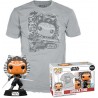 FUNKO Figurine POP! Star Wars Le Mandalorien Ahsoka + Tee-shirt tailleL