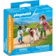PLAYMOBIL Fermière et enfant avec veau