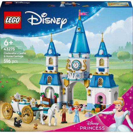 LEGO 43275 Disney Princess Le Château de Cendrillon et la Calèche