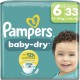 PAMPERS Couches Bébés Baby-Dry 13-18Kg Taille 6 x33 couches