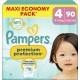 PAMPERS Couches bébés Prenium Protection 9-14Kg Taille 4 90 couches culottes