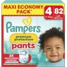 PAMPERS Couches Culottes Bébés Prenium Protection Pants 9-15Kg Taille 5 82 couches culottes