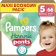 PAMPERS Couches Culottes Bébés Harmonie Pants 12-17Kg Taille 5 66 couches culottes