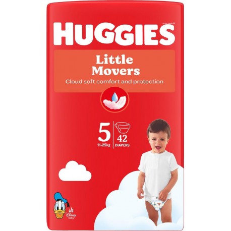 HUGGIES Couches Bébé Taille 5 11-25Kg pack de 42 couches