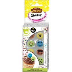 Vahiné Smiley 8 Smileys en Sucre Arôme Naturel & Sans Colorants Artificiels (lot de 3)