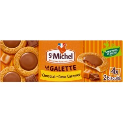 ST MICHEL Galettes chocolat cœur caramel