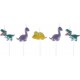 PARIS PRIX Lot De 5 Bougies D'anniversaire happy Dino Multicolore