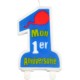 PARIS PRIX Bougie mon Premier Anniversaire 9cm Bleu