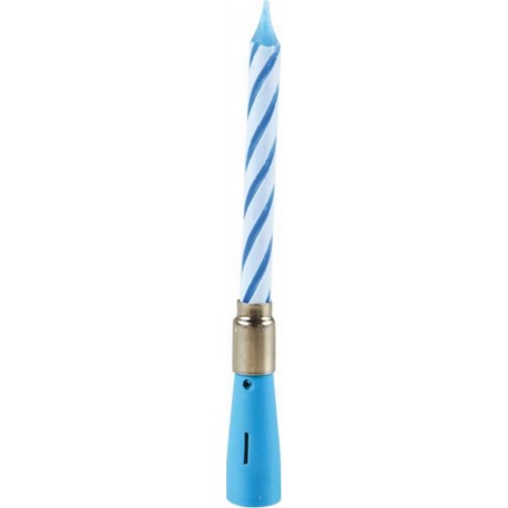 PARIS PRIX Bougie D'anniversaire musicale 12cm Bleu