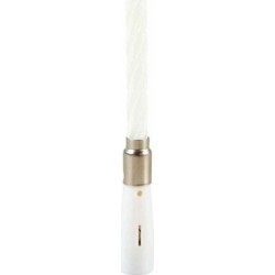 PARIS PRIX Bougie D'anniversaire musicale 12cm Blanc