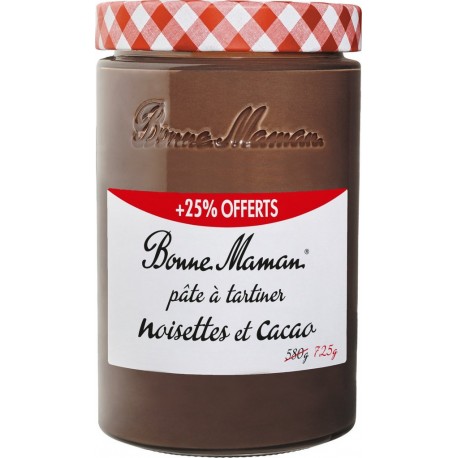 BONNE MAMAN Pâte à Tartiner Noisettes et Cacao