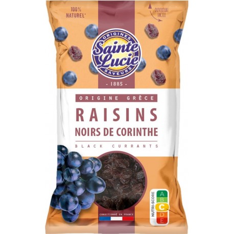 SAINTE LUCIE Raisins noirs de corinthe 100% naturel
