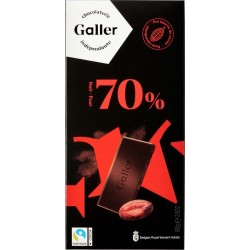 GALLER Tablette de Chocolat Noir 70%
