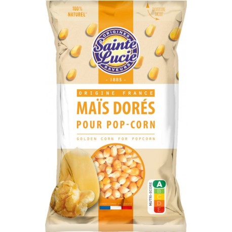 SAINTE LUCIE Maïs dorés pour popcorn 100% naturel