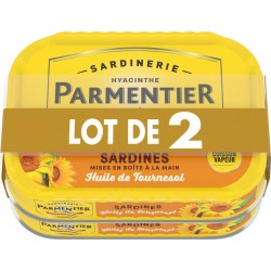 PARMENTIER Sardines à l'huile de tournesol