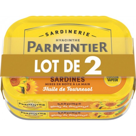 PARMENTIER Sardines à l'huile de tournesol