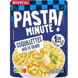 LUSTUCRU Plats Cuisiné Pasta Minute Pâtes Coquillettes Nature