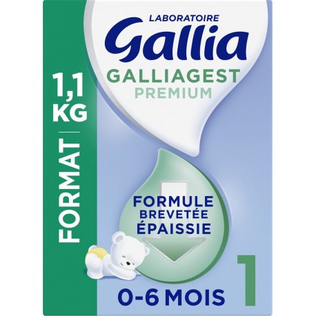 GALLIA Lait bébé En poudre épaissie 1er âge dès la naissance Galliagest Premium