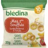 BLEDINA Soufflés Dès 10 mois Mes 1ers Soufflés Carotte Butternut Tomate sans sel ajouté sans huile de palme