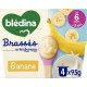 BLEDINA Yaourts brassés bébé Banane de 6 mois à 3 ans
