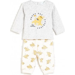 DISNEY Pyjama bébé gris chiné 12 mois Simba