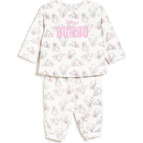 DISNEY Pyjama bébé blanc cassé 23 mois Dumbo