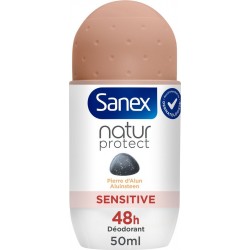 SANEX Déodorant Natur Protect Pierre d'Alun Peaux Sensibles 48 h