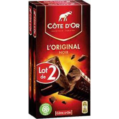 Chocolat Côte d'Or Noir Extra 2x200g