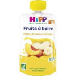 HIPP FRUITS Pêches Pommes Bananes 120ml